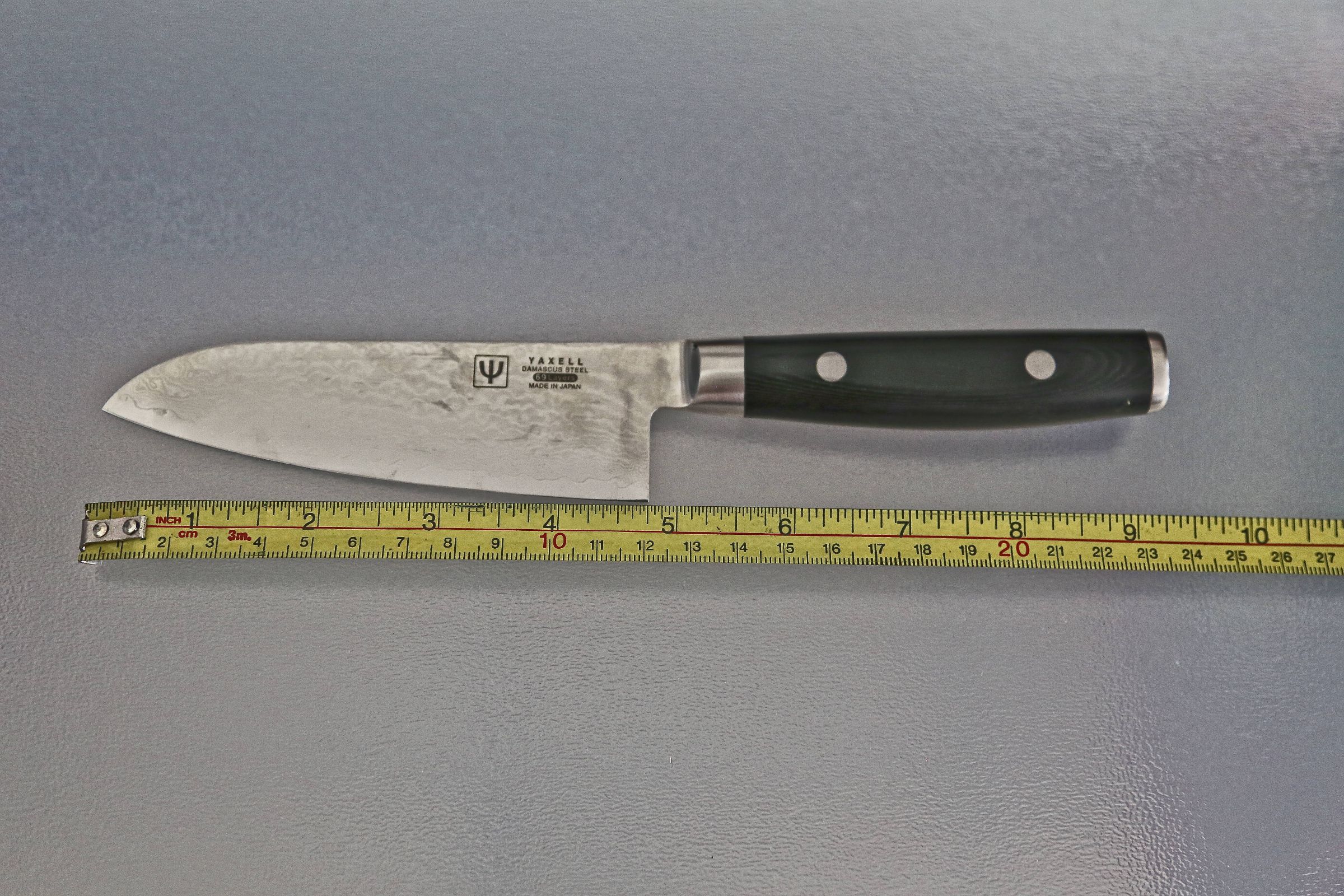 Yaxell Ran 5-inch Santoku Knife, VG10 stainless steel, 69 layered Damascus