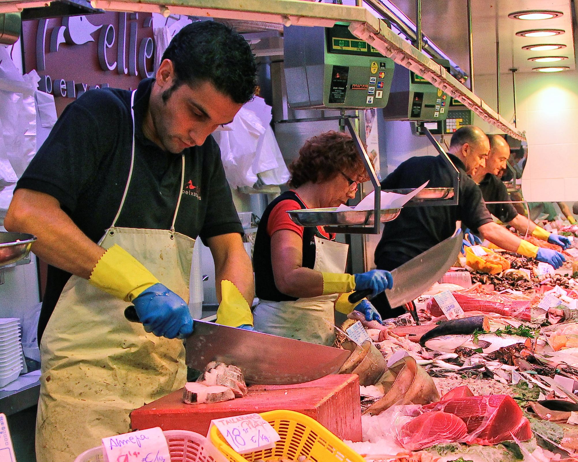 Cutting Fish, Mercat de Sant Antoni, Barcelona